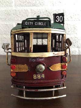 City circle tram Melbourne, geheel handgemaakt uit metaal